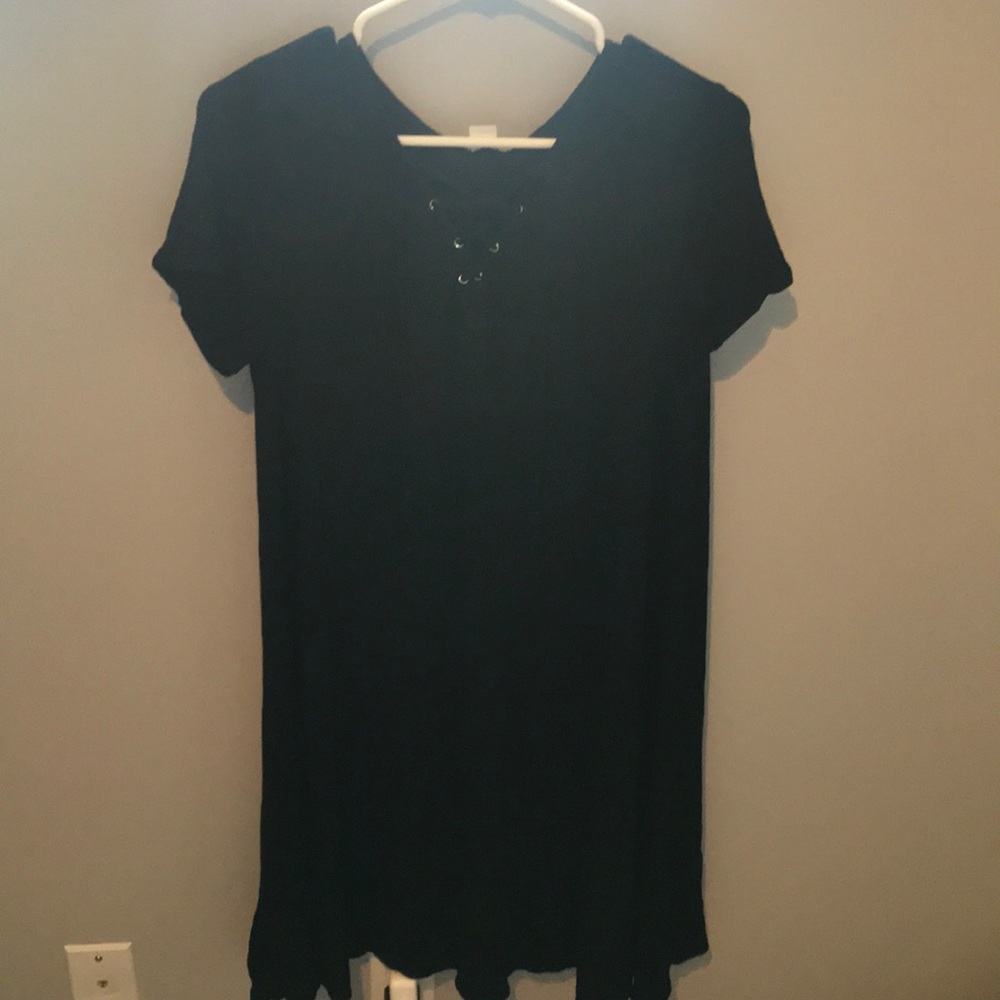 Flowy black dress